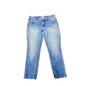 The White Company Womens Straight Leg Blue Denim Jeans Size 12 14